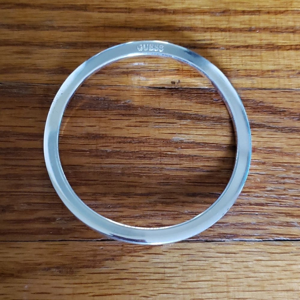 Silver Guess Bangle